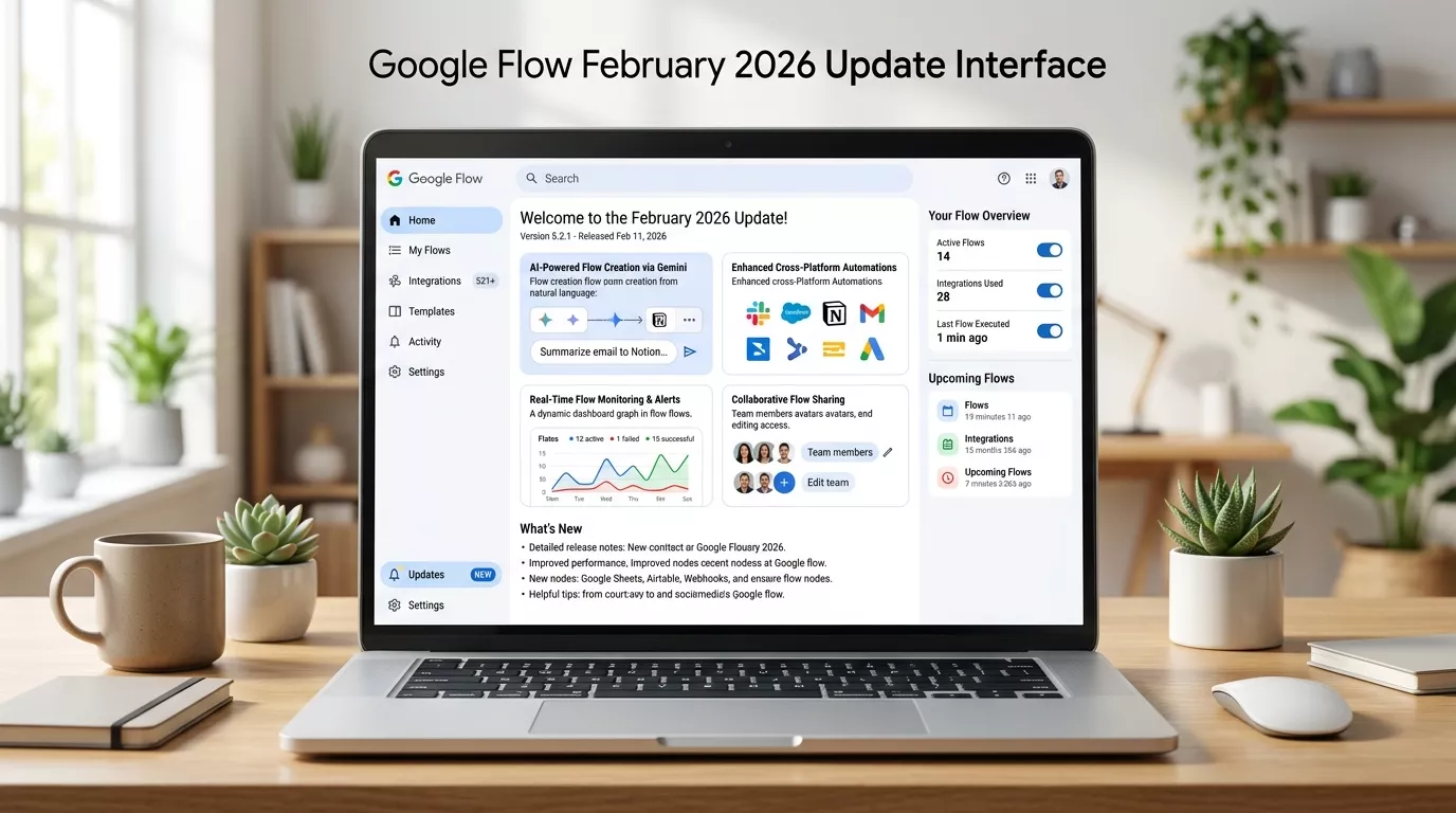Google Flow February 2026 update interface