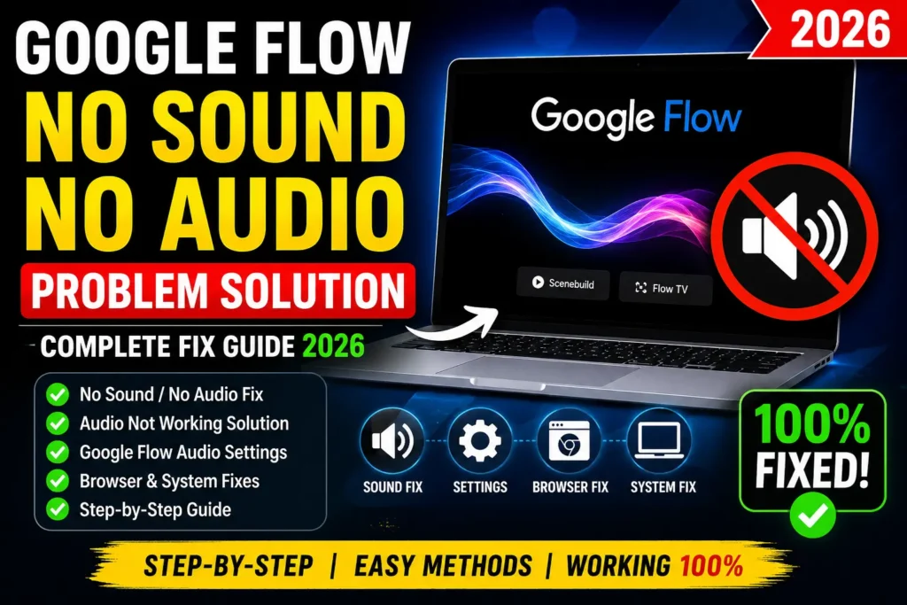 Google Flow No Sound No Audio Problem Solution 2026