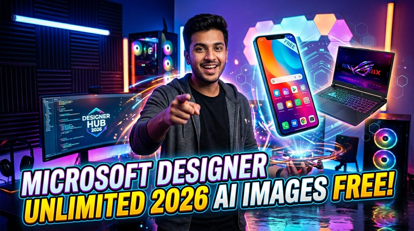 Microsoft Designer free AI image generator unlimited 2026