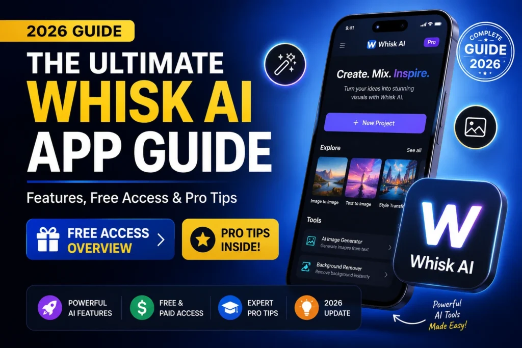 The Ultimate Whisk AI App Guide 2026 — Features, free access, how to use, and pro tips for Google's Whisk AI image tool
