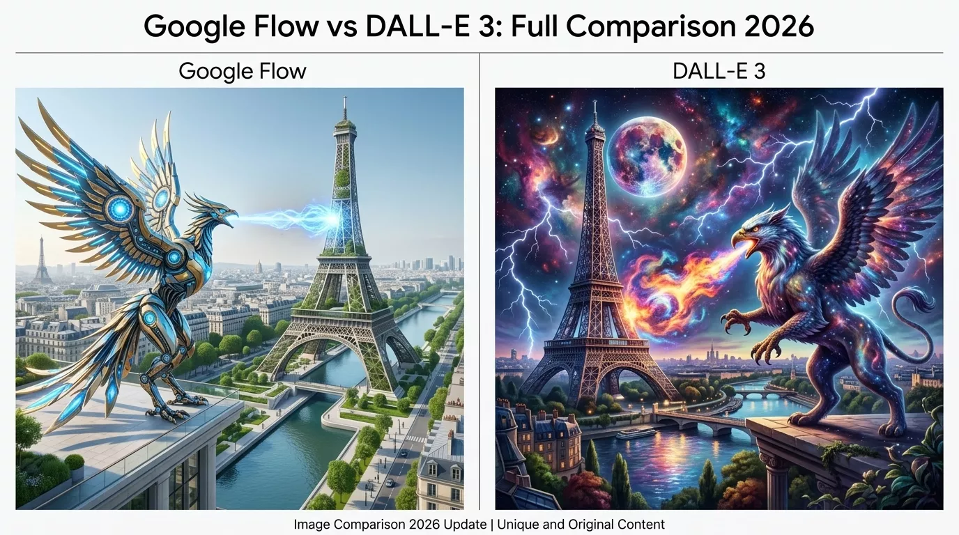 Google Flow vs DALL-E 3 full comparison 2026