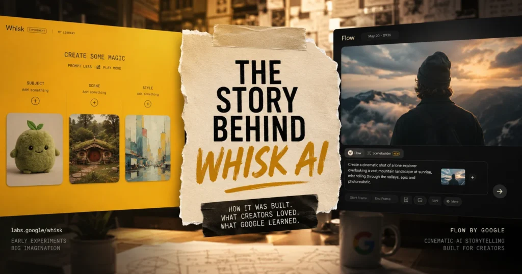 Whisk AI interview behind the scenes Google 2026 showing the story of how Whisk was built and what it became